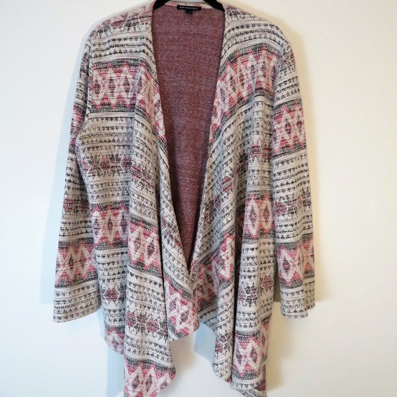 American Eagle | Size XL | Boho Aztec Waterfall Knit Cardigan Sweater - Picture 1 of 7